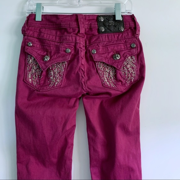 Miss Me Other - Miss Me Burgundy Girls Skinny Jeans